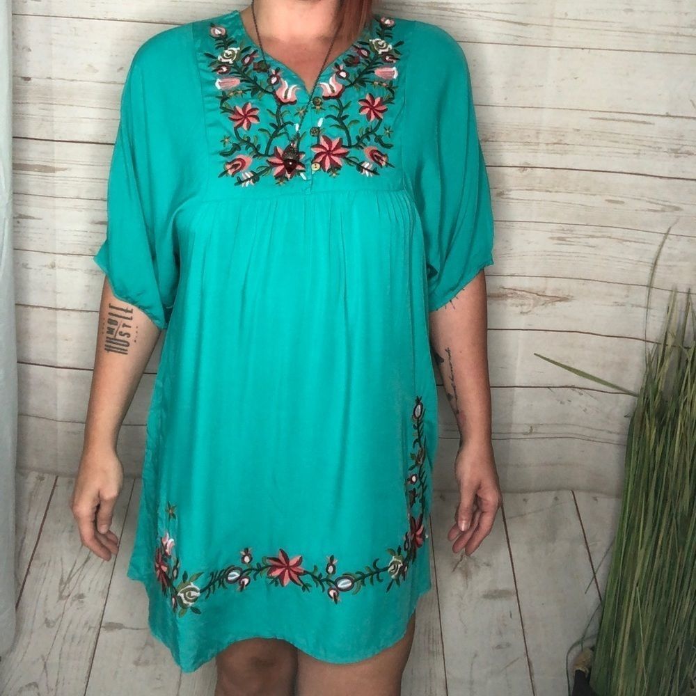 Floral print mini dress szL